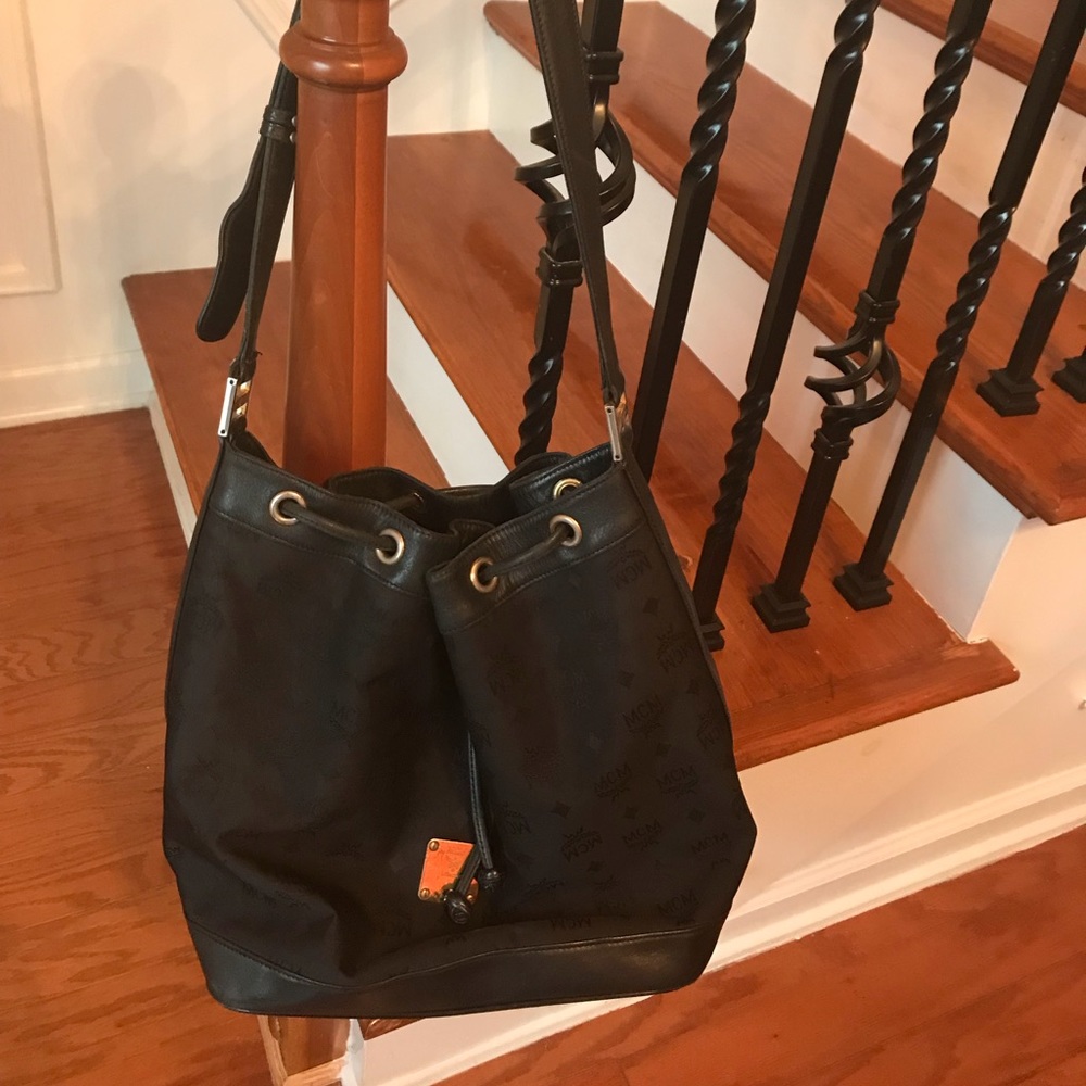 Black Authentic MCM Large Handbag.